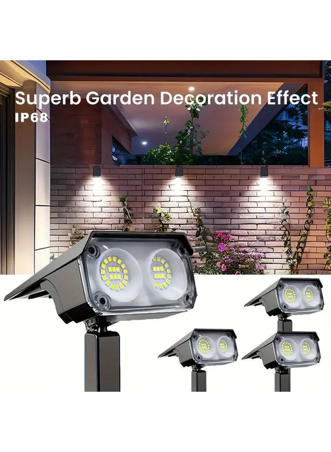 White Light Solar Lawn Landscape Spotlights 42LED Outdoor IP68 3 Modes - Image 4